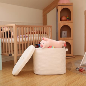 Rectangular Extra Large Laundry Hamper Storage Basket with Lid