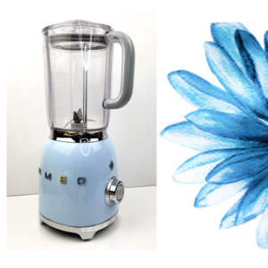 Smeg Countertop, Pastel Blue 50s Style Blender, 48 Ounces