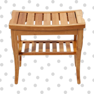 Bamboo Bathroom Spa Shower Bench Stool