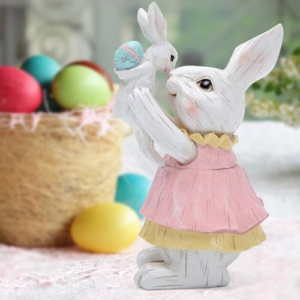 Spring Easter Bunny Decorations Figurines Tabletopper