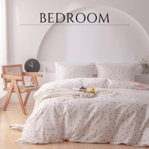 Duvet Cover Set, 3 Pieces with Zipper & Corners Ties, Pure Cotton (no Comforter)