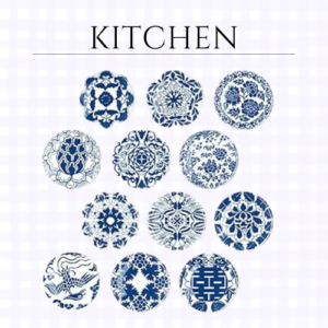 Magnetic Refrigerator Magnet Fridge Sticker, 12Pcs, for Kitchen or White Board