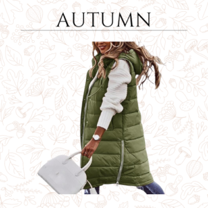 Long Vest Black Long Puffer Vest Coat Hooded Sleeveless Pockets Quilted Vest Outdoor Jacket