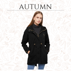 Ligtweight Jackets Anorak Drawstring Waist Hoodie Zip Up