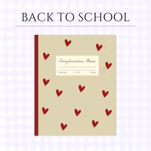 Composition Book College Ruled - Coquette Aesthetic School Supplies Paperback