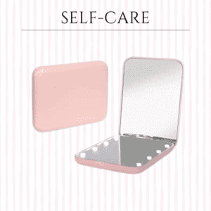 Pocket Mirror Magnification LED Compact Travel Makeup Mirror with Light