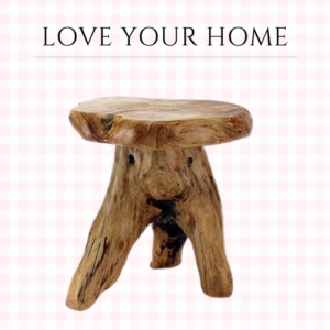 Tree Stump Stool Live Edge, Natural Edge Side Table, Plant Stand