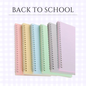 A5 Lined Paper Spiral Notebooks and Journals, 80 Sheets / 160 Pages Smooth Writing / 6 colors