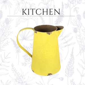 Tin Flower Bucket Flower Decor Desktop Decor Home Décor Farmhouse Vase Decorative Shabby Chic