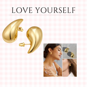 Water Drop Earrings Chunky Earring Big Dangle Earrings Fashion Jewelry Gift