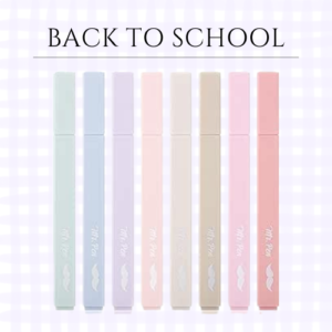 Aesthetic Highlighters, 8 Pcs, Chisel Tip, Muted Pastel Color, No Bleed, Assorted Colors