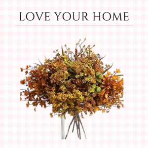 6 Bundles Artificial Fall Flowers, Autumn Decorations Leaves