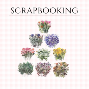 Pressed Flower Themed Stickers 360piece - Floral Botanical Journaling Scrapbooking