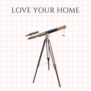 Maritime Brass Antique Double Barrel Authentic Telescope with HandmadeWooden Tripod