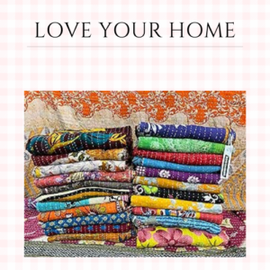 Boho Indian Quilt Vintage Bedspreads,Throws ,Ralli, Reversible Bedcover