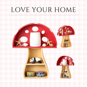 Mushroom Shelf: Whimsical Wall Decor