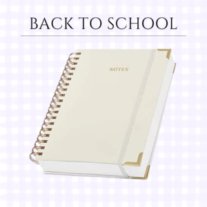 Aesthetic Thick Spiral Notebook Journal For Women in B5 Format - Modern Linen Hardcover