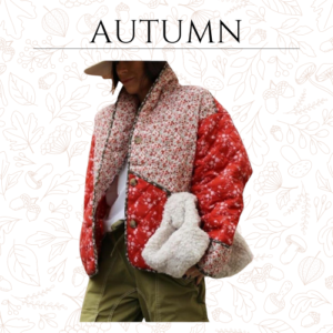 Quilted Jacket Women Printed Flower Patchwork Breasted Short Cardigan 2023 Autumn Chic Ladies