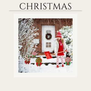 10pcs Christmas Candy Yard Signs