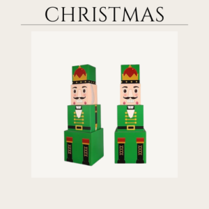 Christmas Decorations Box-36.6inch Height Large Decorative Gift Boxes for Christmas Tree,Stacking Christmas Gift Boxes