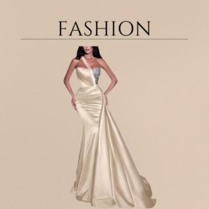 Women’s One Shoulder Sequin Satin Prom Dresses Mermaid Long Formal Evening Party Dress Ball Gowns with Detachable Train