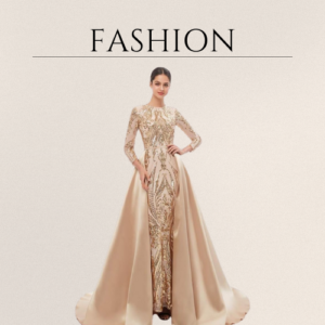 Engerla Long Sleeves Detachable Train Party Prom Dress Formal Mermaid Evening Dress Celabrity Gown