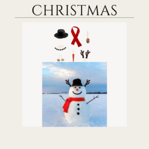 15 PCS Snowman Decorations Kits Christmas Snowman Kit Outdoor Fun Kids Toys Christmas Winter Holiday Party Decoration Gift for Adult