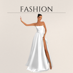 Strapless Satin Prom Dresses Sleeveless Ruched Corset Long Ball Gown Sexy High Slit Evening Party Gowns