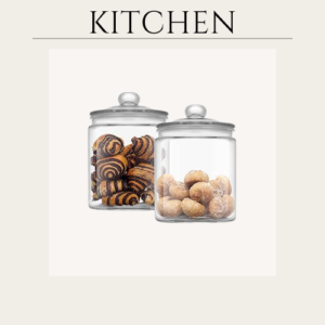 2 Large Elegant Cookie Jar