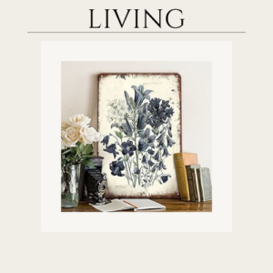 Garden Signs French Country Decor Flower Art Tin Signs