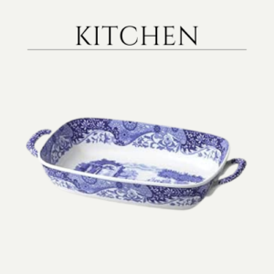 Spode Blue Italian Collection Baking Dish with Handles