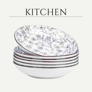 9 inch Ceramic 40oz Pasta Bowls Set of 6