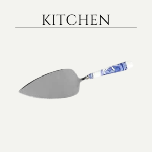 Spode Blue Italian Collection Cake Server, Stainless Steel