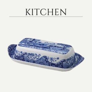 Portmeirion Blue Italian Collection Butter Dish