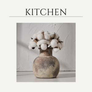 Ceramic Rustic Farmhouse Vase | 6 Inch Pottery Decorative