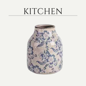 Vintage Blue and White Porcelain Flower Vase Home Decor