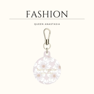 Kate Spade New York AirTag Holder with Gold Ring Clip