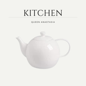 Porcelain Teapot with Infuser and Lid