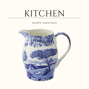 Spode Blue Italian Pitcher | 3.5 Pint Capacity |