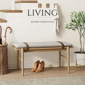 Mid-Century Wooden Bench Seat