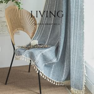 Home Blue Boho Curtains
