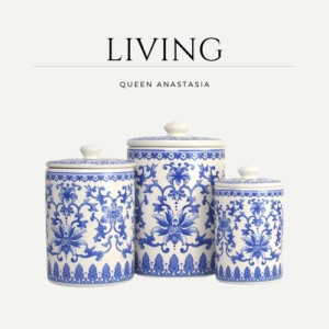 Strawberry Street Chinoiserie 3 Piece Canister