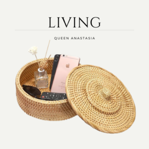 Handmade Rattan Basket with Lid