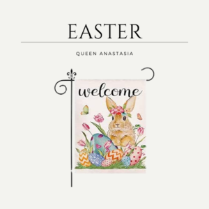 Easter Garden Flag, Welcome Bunny Garden Flag