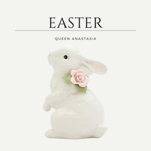 Fine Porcelain Spring Easter Standinging Bunny