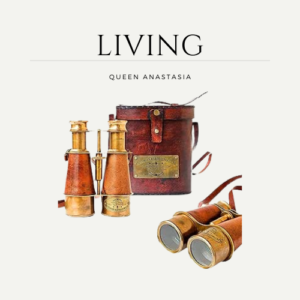 Antique Nautical Victorian Marine Brass Leather Binocular