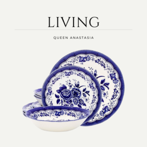 Tudor Royal 12-Piece Porcelain Round Dinnerware Set