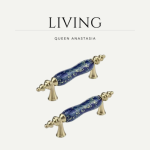 Ceramic Cabinet Pulls 5 Inch Brushed Brass Door Handle Ceramic Vintage 2 Pcs