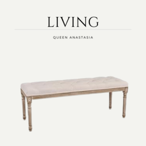 Ottoman Bench, 120 cm French Vintage