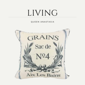 Vintage Farmhouse Grain Sack Cushion Covers French Country 16'' Rustic Grains